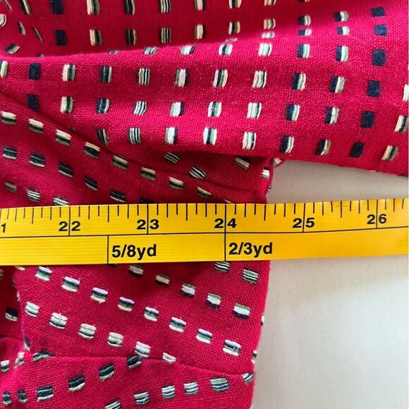 CJ Banks Red Striped Jacket Womens 1X Button Front Cardigan - Picture 10 of 12